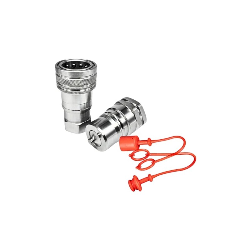 Hydraulic ISO A Quick Release Coupling Set, Including Female and