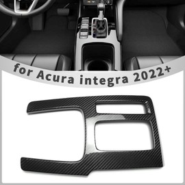 Yipmotiv Dry Carbon Fiber Center Consoles Gear Shift Panel for Acura Integra DE4 A-Spec w/Technology CVT 2022 2023 2024,Not for Type S,Auto Transmission Only