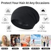 Gorro de satén con forro de seda, cubierta ajustable para