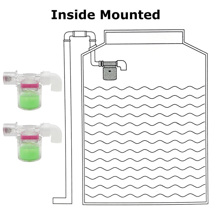 Transparency Water Float Valve, Water Level Control Water Tank Traditional