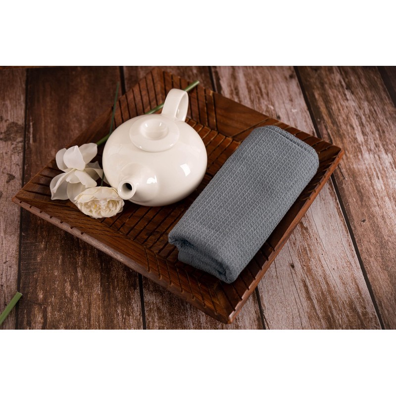 Pagnanno, Hotel Quality Tea Towel with Waffle Weave, Professional Cotton,