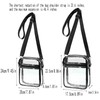 FYHJTRT 2 Packs Clear Bag Stadium Approved,Transparent Purse Simple Crossbody