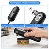 Electric Can Opener, Automatic Hands-Free Can Opener with Smooth Edge,