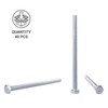 Pack of 40 DIN 933 Steel Hexagon Screws M6 x