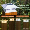 SIEDiNLAR Solar Post Lights Outdoor 2 Modes LED Fence Deck