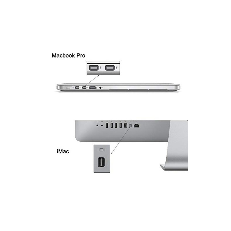 Mini DisplayPort to VGA Adapter Display Port DP for MacBook
