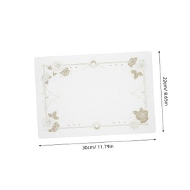 DOITOOL 1 Sheet Transparent Cutting Mat for Crafts Reusable Self Healing Cutting Board Non Slip Art Pad for DIY Projects for Engraving and Sewing