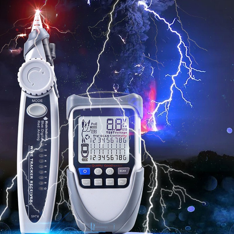 Handheld Portable Network Cable Tester LCD Large Screen Display Digital