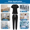 KARAZZO Scrubs Set for Women Nurse Uniform Jogger Suit V-Neck