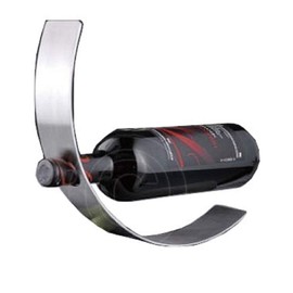 ASC Stainless Steel Curved Metal WINE RACK/HOLDER New Contemporary Design