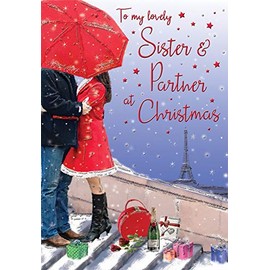 Regal Publishing Christmas Card Sister & Partner - 9 x 6 inches