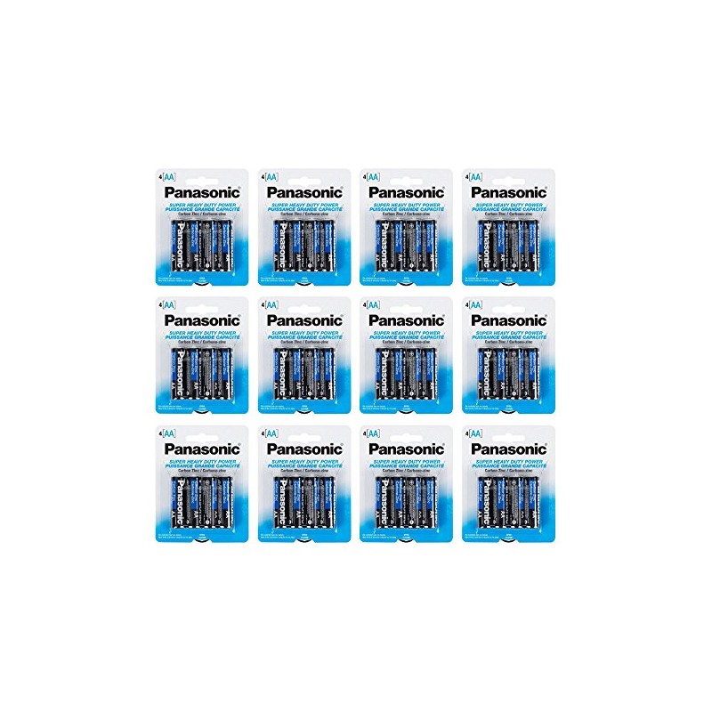 Panasonic AA Batteries Heavy Duty (48 Pack)