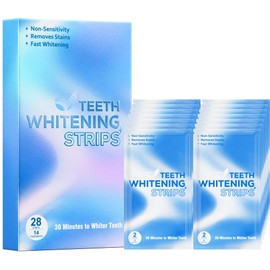 Teeth Whitening Strips for Sensitive Teeth - Annecal 28 White Strips Enamel Safe for Whiter Teeth, Non-Sensitive Formula, Deep Stains Removal Tooth Whitening, 14 Treatment Enhanced Brightness, Mint