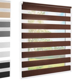 FOXX Double Roller Blind Duo Roller Blind with Pre-Fixed Clamps No Drilling Necessary