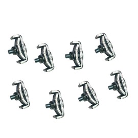 Quest Manufacturing Cable Tray Coupler, Pack of 8 Pcs, Zinc (CT0001-03-8),Silver