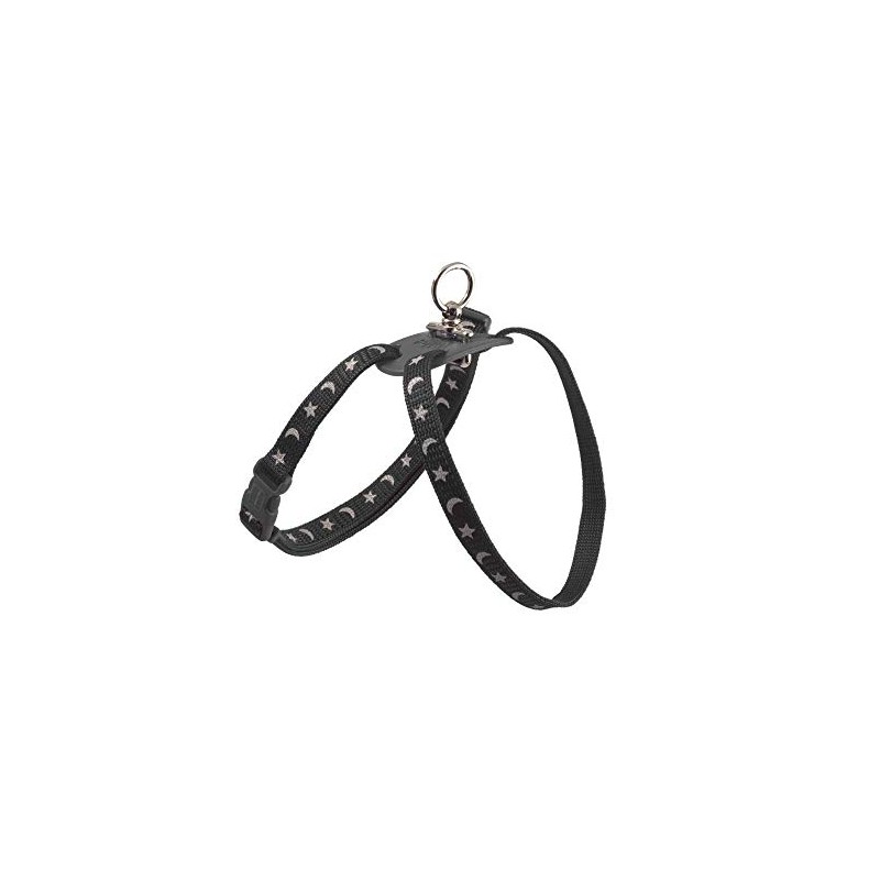 Ancol Nylon Harness Figure 8 Moon & Stars Black