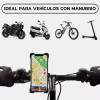 Maíz Soporte Base Moto Bicicleta Porta Celular Gps + Cargador