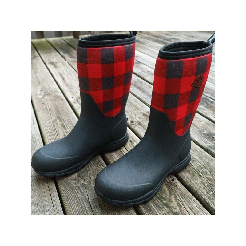 Muck Boot mens Arctic Excursion Mid Snow Boot, Black/Grey, 10-10.5