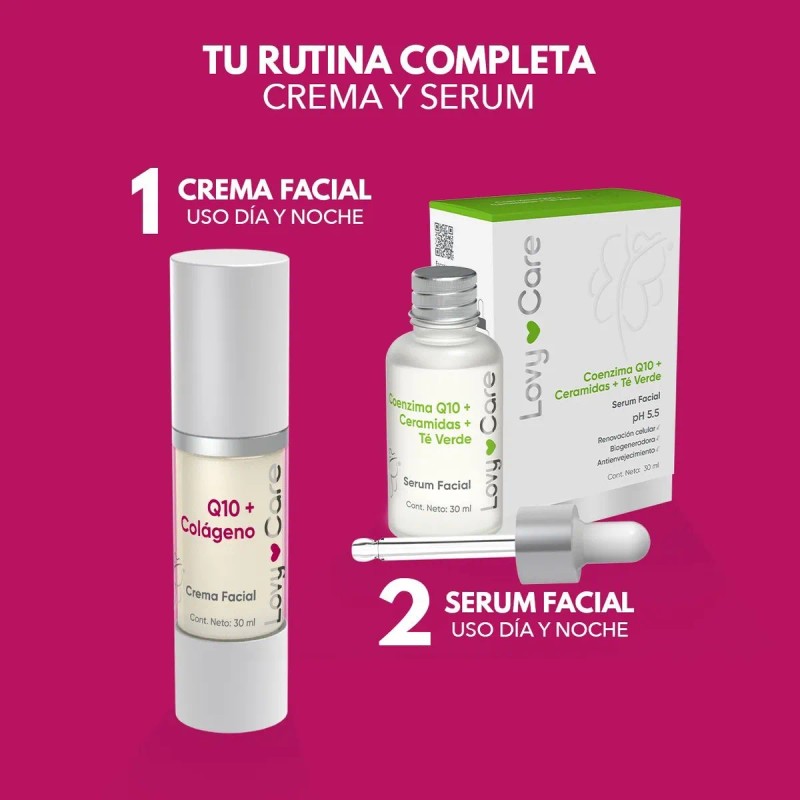 Lovy Care Pack 2x1 Crema Facial Con Coenzima Q10 +