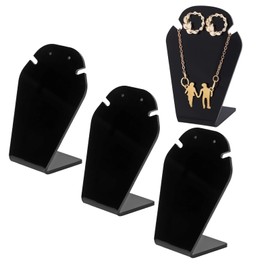 3 PCS Jewelry Display Holder Acrylic Necklace Easel Stand, Multi Functional Design, Easy Assembly, Stylish, Suitable for Selling and Showing