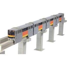 PM OfficeA MS092 PLUM 1/150 Tama Monorail 1000 Series 4-Car Set, Paper Kit