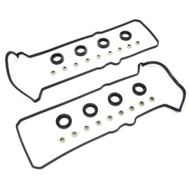 Engine Valve Cover Gasket Compatible with Lexus & Toyota Model LS400 & LS430 & LX470 & SC400 & SC430 & 4Runner & Land Cruiser & Tundra with Engine Base 4.0L 4.3L V8 4.7L V8 (Rep# VS50592R) - EVS50592R