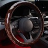 GZE Wood Grain Car Steering Wheel Covers 15 Inch Universal