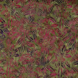 Cerise Pink Brush Design 100% Cotton Bali Batik Tie Dye Pattern Fabric for Patchwork, Quilting & Crafting – (Priced Per/Quarter Metre)