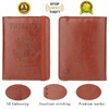 GDTK RFID Blocking Leather Passport Holder Cover Case Travel Wallet