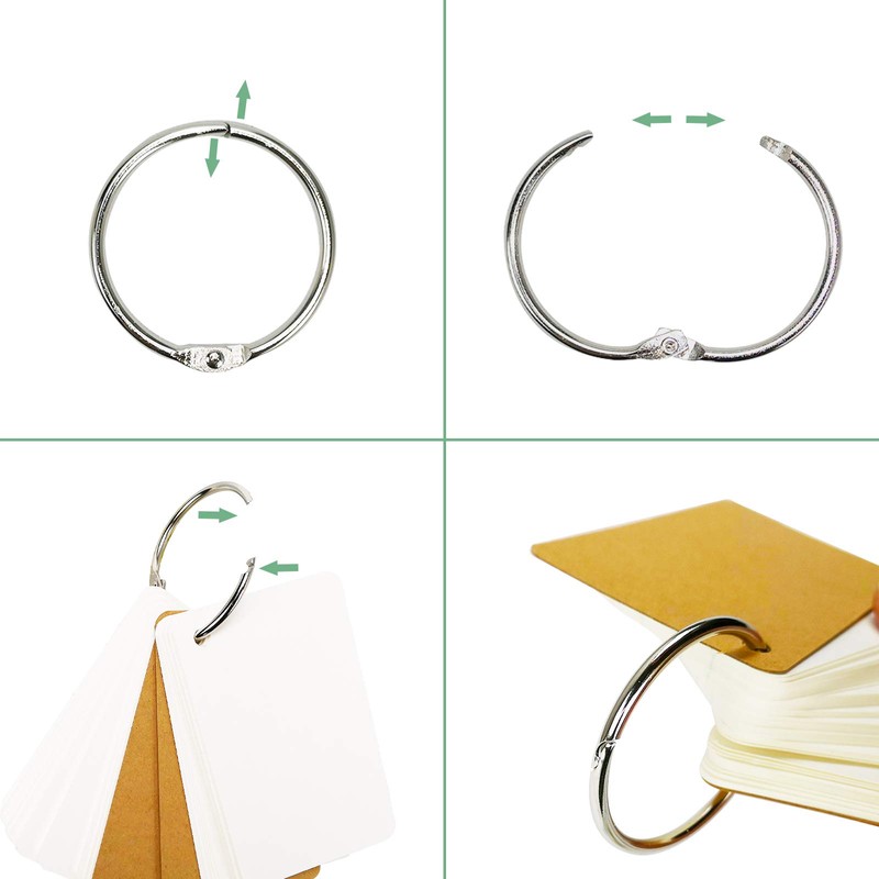 Chris-Wang 200 Sheets Hole Punched and Perfed Words Study Card