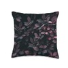 Deep Purple Barberry Foliage Pattern – Elegant Nature Throw Pillow