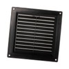 EUROPLAST 150 x 150 mm Plastic Vent Cover, Black, Soffit