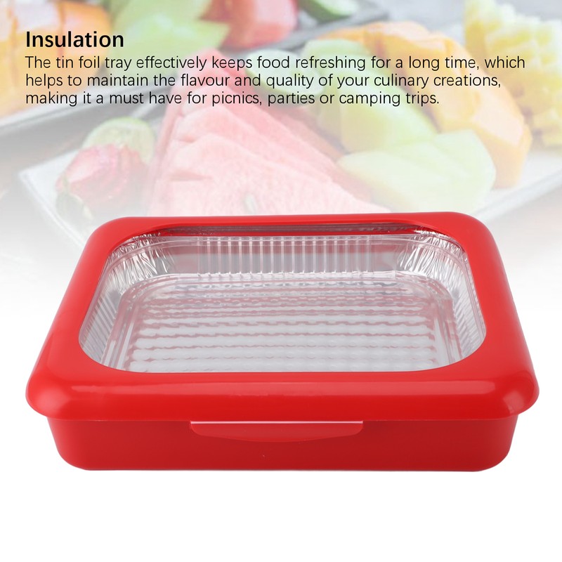 Tin Foil Storage Tray Foil Insulation Picnic Pan Food Container