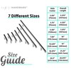 ALPINE HARDWARE PREMIUM SOLID Euro Style Bar Handle Pull-10Pack-3.75 In