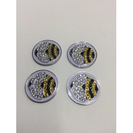 EverGolf Crystal Golf Ball Markers, Pack of 4, Bumble Bee