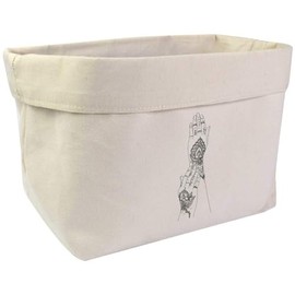 Large 'Henna Tattoo Hands' Canvas Organiser/Storage Bag (OR00031582)