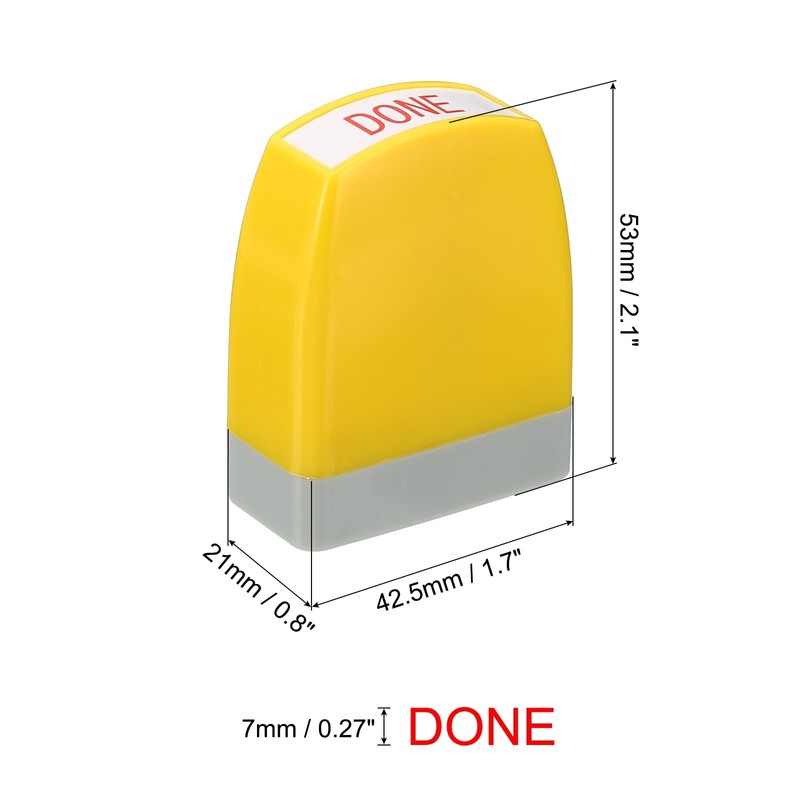 PATIKIL Ererlet Notice Stamp Self Inking Red Ink Office Stamp
