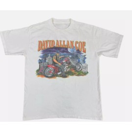 Unbranded Rare Vintage David Allan Coe Gift For Funny White All Size Shirt - Regular, 3XL