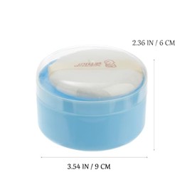 Genérico 1 Juego Estuche De Polvos De Talco Bocadillos Para Bebe Lavado De Bebe Bebe Talco Equipo Juguetes Registro Papelera Tijeras Estuche De Soplo 