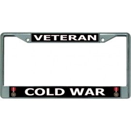 COLD WAR VETERAN  LICENSE PLATE FRAME USA MADE