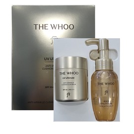 The Who UV Ultimate Anti-Wrinkle Cushion Sunbalm Special Set The Who Shopping Bag / 더후 유브이 얼티밋 안티 링클 쿠션 선밤 기획세트 더후 쇼핑백