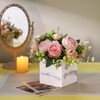 Suzile 12 Set 4 Inch Wooden Planter Box Flower Square