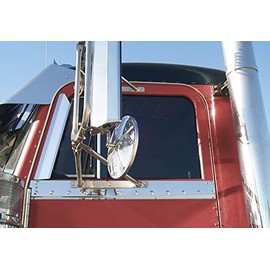 RoadWorks Stainless Steel Under Window Trims for 1985-1998 Peterbilts, Rivet Mount