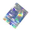 100 Pcs Smooth Glitter 2.9x3.9 inch Resealable Clear Front Mylar