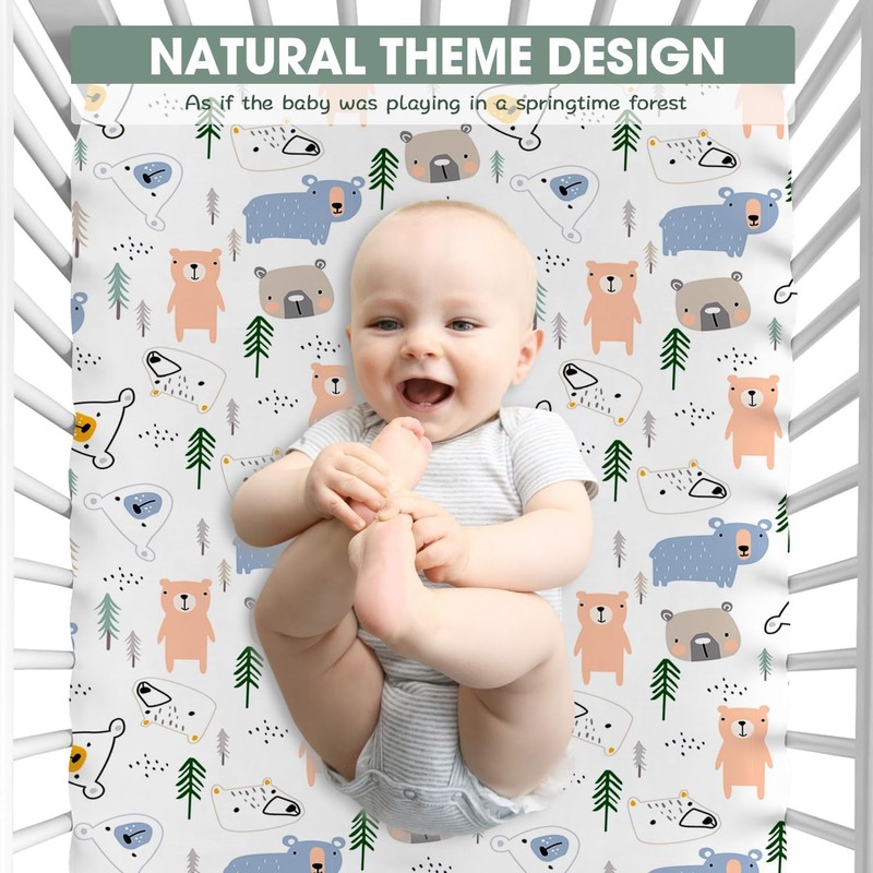 Bimocosy 4 Pack Cot Sheets,100% Microfiber- Breathable, 120 x 60cm