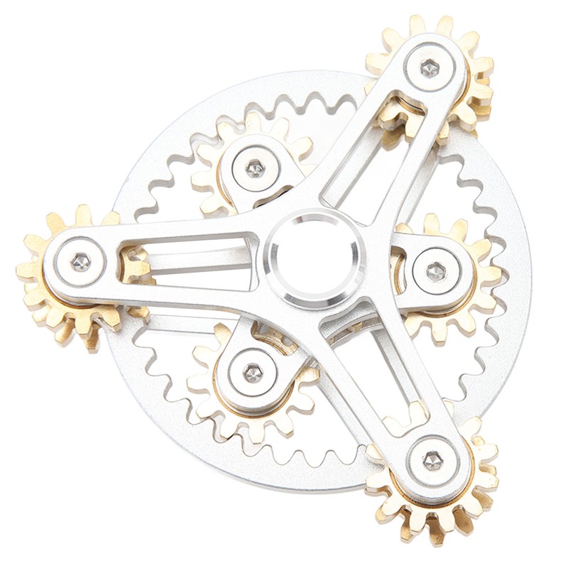 Fingertip Gear Toy 4 Gears Decompression Metal Finger Hand Brass