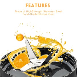 For Magic Bullet Blender Cups, Tall 22oz Cup with Flip-Top To-Go Lid, Blender Replacement Parts, Blade Replacement Cup Mug with Handle Compatible with Magic Bullet 250w MB1001, with Cleaning Brush