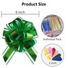 sxvblly 6 PCS Large Pull Bows 6 Inch Green Bows