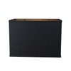 Softback Black Rectangular Drum Lampshade (16x10) (16x10) x 11