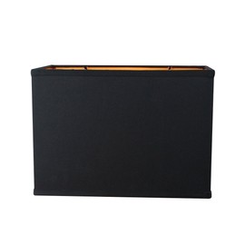 Softback Black Rectangular Drum Lampshade (16x10) (16x10) x 11